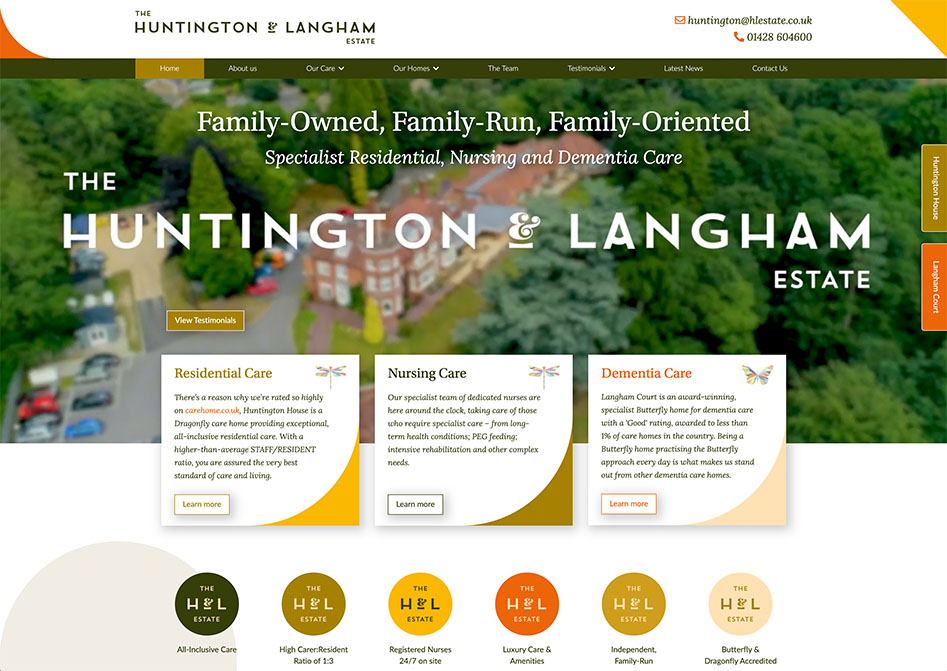 Huntington And Langham Home Page