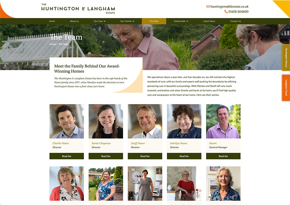 Huntington And Langham Team Page